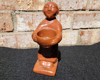 Monk Candle Holder - Buddhist Monk Tea Candle Holder