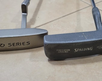 Lot de 2 putters Spalding Precision Ground TPM 9 et série Pro