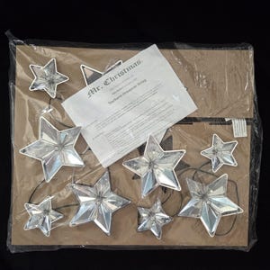 Mr. Christmas Starburst Ornament String Multi-faceted Light Effect LED NEW