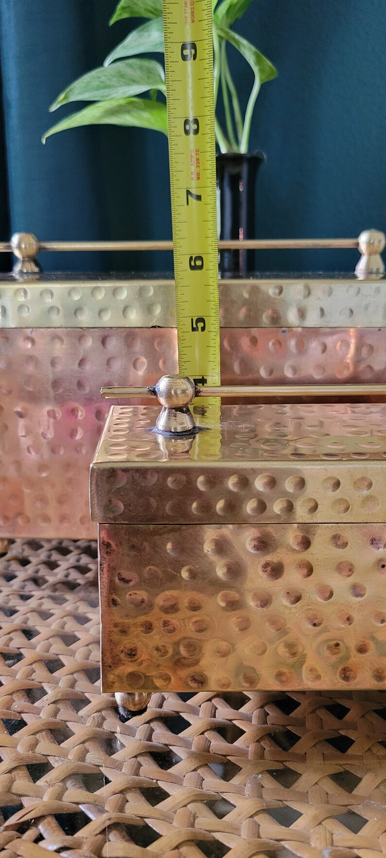 MCM Copper and Brass Hand Hammered Box Made in India - Etsy