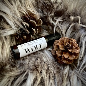 WOLF Musk, Sandalwood, Black Pepper Rollerball Dab Perfume Oil, Essential Oil Natural Fragrance, Viking, Father’s Day, Birthday, Wedding