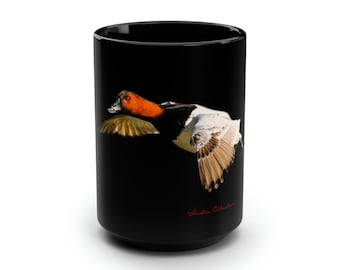 Mug Canvasback Duck Mug: 15oz Black Hunting Gift Ducks Unlimited Hunter Hunting