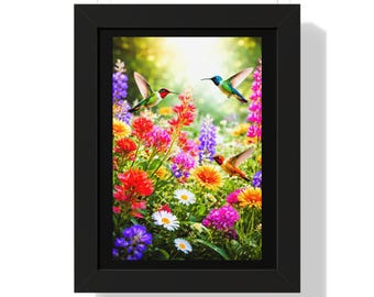 Póster vertical enmarcado