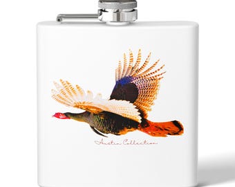 Flask Turkey Design Stainless Steel Flask - Thanksgiving Gift