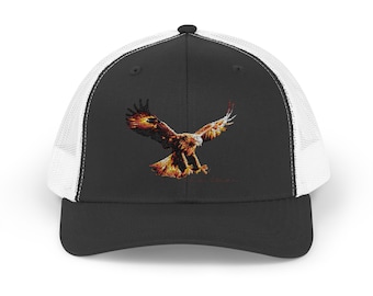 Eagle Snapback Trucker Cap: Outdoor Nature Lover Hat