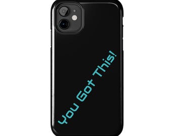 ¡Tú puedes! Funda para teléfono / Texto diagonal motivacional