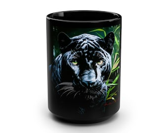 Jaguar Mug: Jungle Cat Coffee Cup, Big Cat Lover Gift