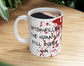 Taza «Asesino de brujas» / Taza «Trono de cristal» de Manon Blackbeak / Taza de cerámica para amantes de los libros de fantasía