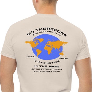 The Great Commission Shirt: Go and Make Disciples, Faith-Inspired Christian Tee, Men&#39;s classic tee
