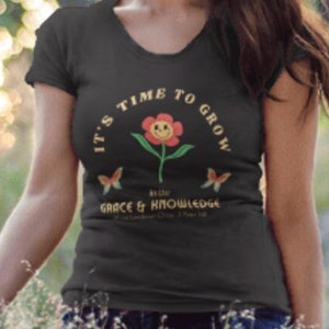 It&#39;s Time to Grow Shirt: Embrace Personal Growth and Transformation, Inspirational Women&#39;s Tee, Women’s basic organic t-shirt
