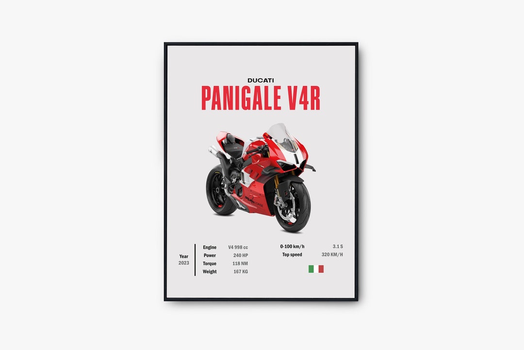 Ducati Panigale V4R Ducati Poster Superbike Wall Art Luxury Etsy