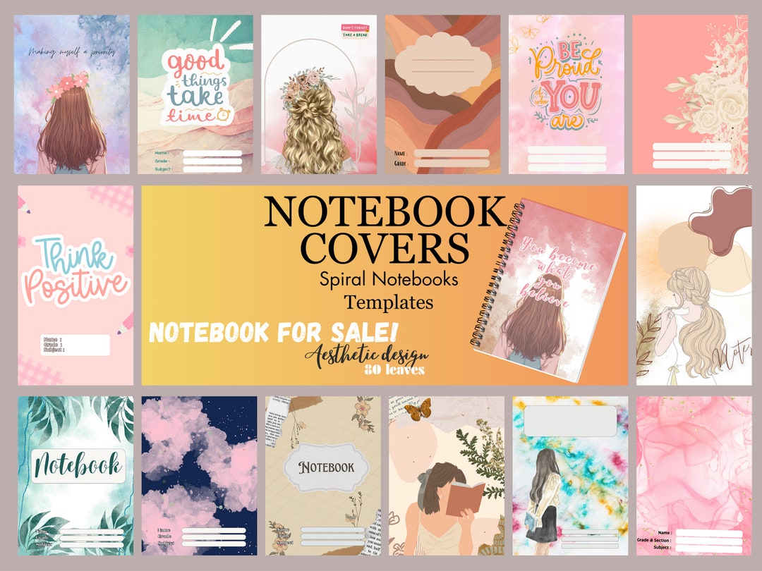 Aesthetic Designs for Notebook Covers - Etsy