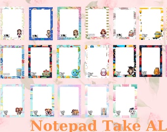 Printable Teacher Notepad Template, School Stationery (PNG)