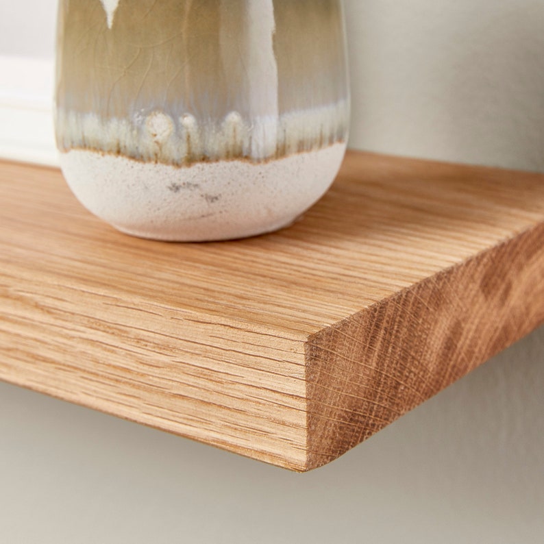 Rustic Oak Floating Shelves oak Shelving for Kitchen Etsy