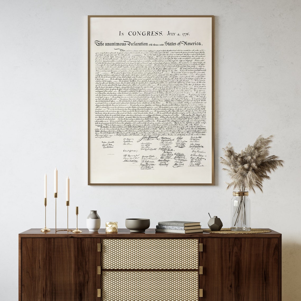 Declaration of Independence Printable | Patriotic USA Wall Art (digital ...