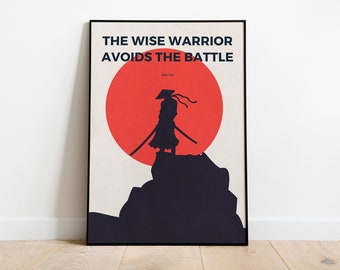 Sun Tzu Art of War Print | Stoic Philosophy Poster (Digital Print)