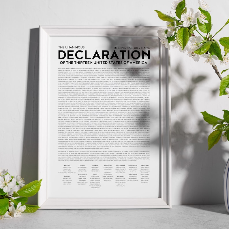 Founding Documents Art Prints | Declaration, Constitution, Bill of ...