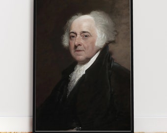 John Adams Portrait | Founding Father Fine Art Print (Digital Download)