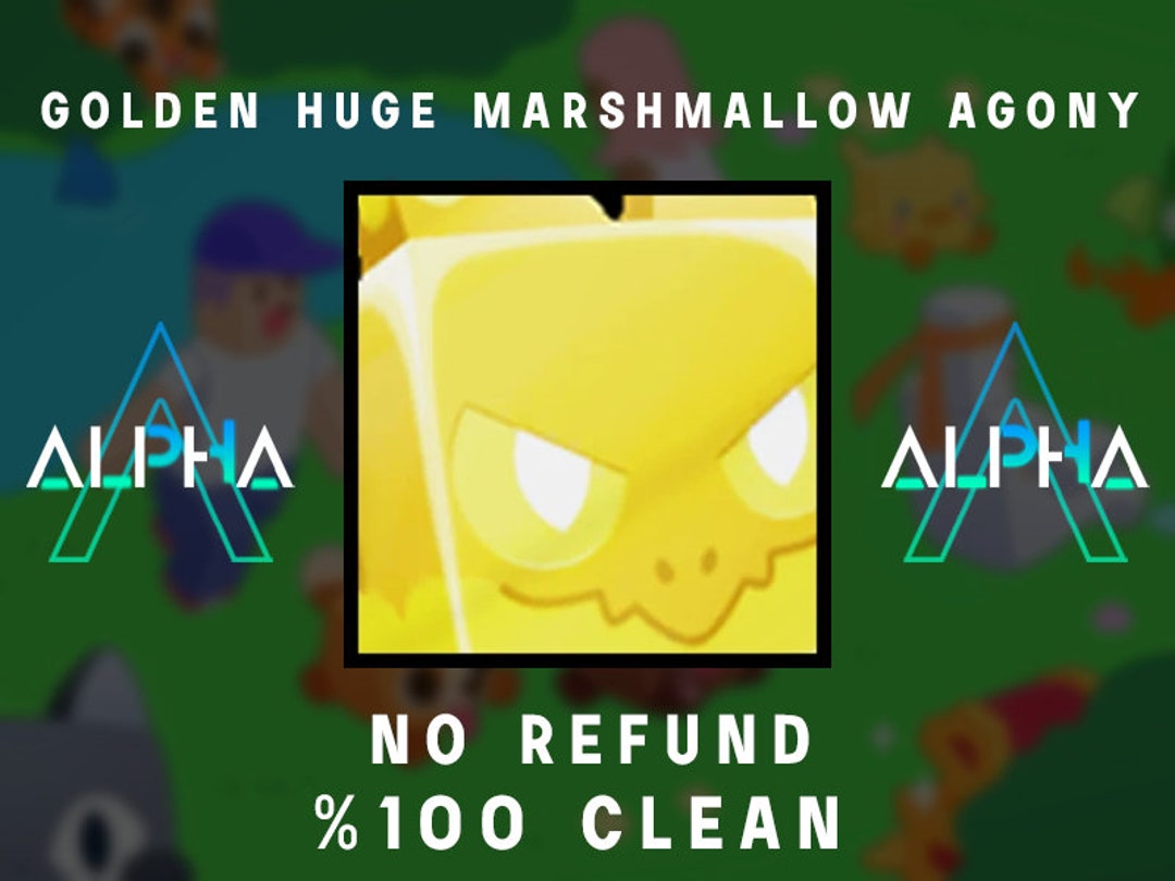 Pet Simulator X Golden Huge Marshmallow Agony PSX Etsy