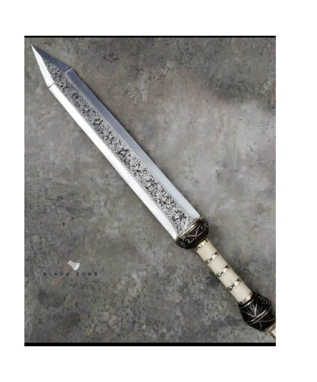 Chisel Engraved Sword Custom Hand Engraved Longsword Roman Etsy