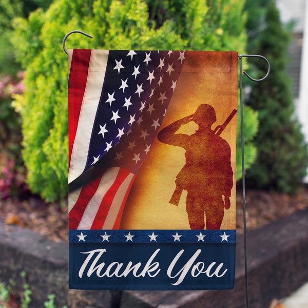 Thank You For Your Service Veterans Day Flag, Remembrance Veteran Day Garden Flag, Veterans Flag, Memorial Day Flag, Thank You Veterans Flag