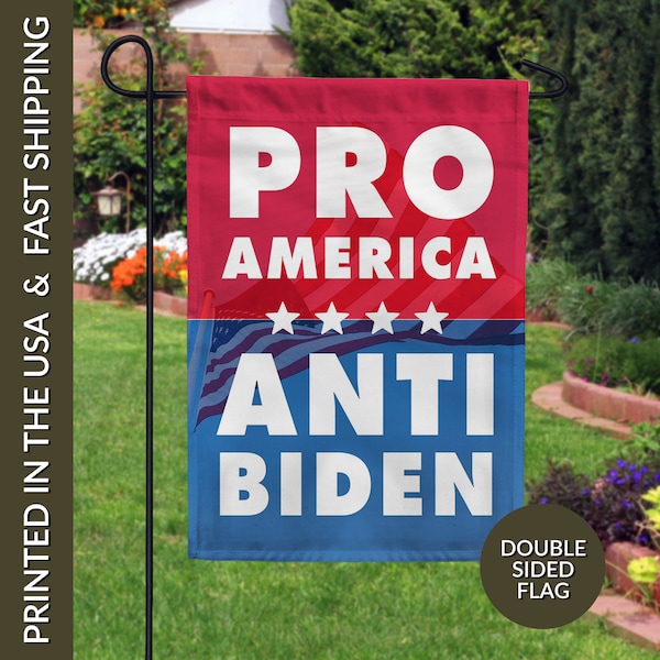 Pro America Anti Biden Garden Flag, Anti Biden Garden Flag, Donald Trump Flag, 2024 Trump Flag, Anti Biden Sign, Save America Again Flag