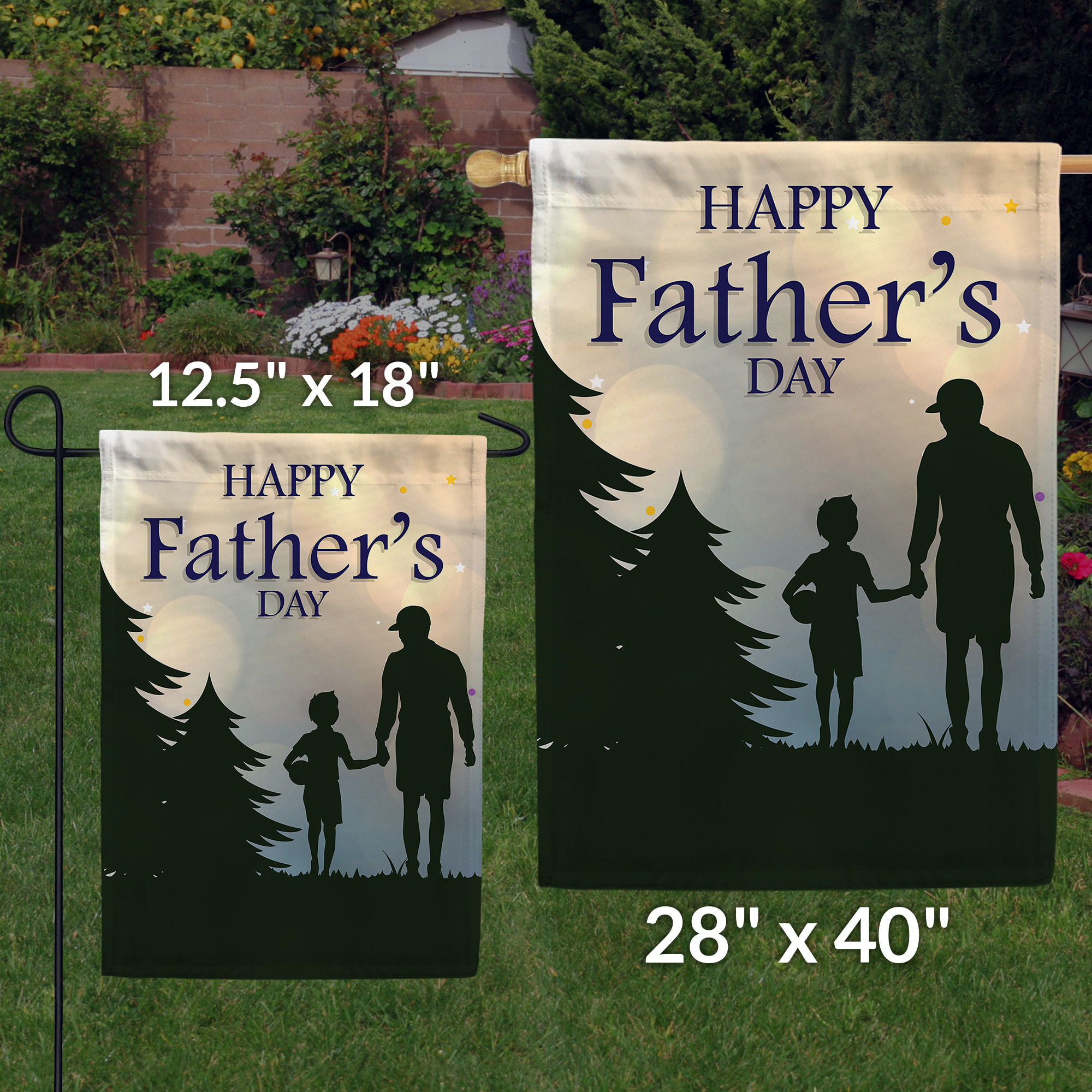 Happy Father's Day Garden Flag