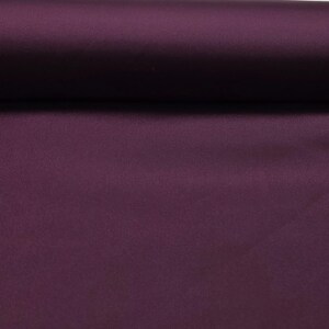 Burgundy Poly Charmeuse Satin Fabric Luxurious Soft Silk Like Fabric 60 Inch Wide Apparel Dress Lining Home Décor | #ADL785