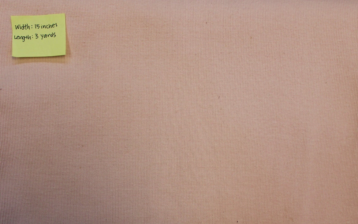 Light Rose Color Rib Knit Fabric - Etsy