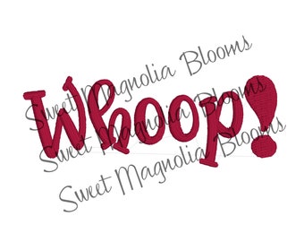 Whoop! Machine Embroidery Design Digital File