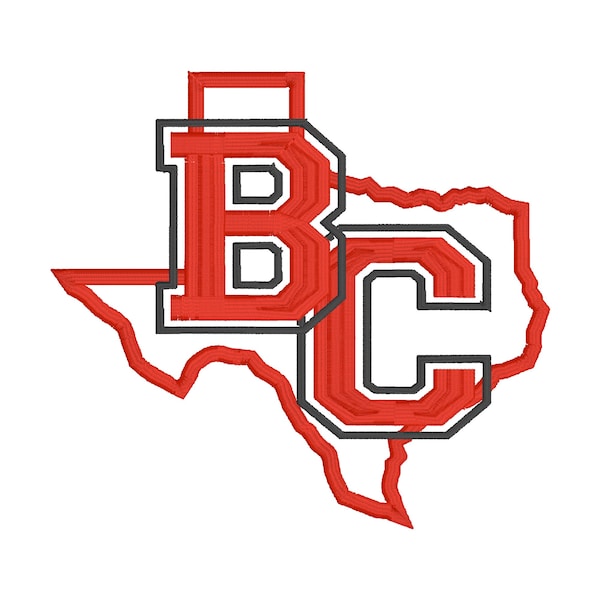 Bridge City Texas Outline Machine Embroidery Design