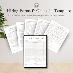 New Hire | Training Manual Template | New Employee Checklist | Job Application Template | Employee Welcome Package | 8.5X11 Letter
