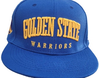 Golden State Warriors Hat Snapback Cap Retro Style Script Adjustable Fit Fast Ship