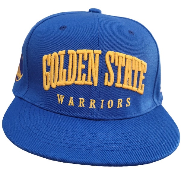 Golden State Warriors Hat Snapback Cap Retro Style Script Adjustable Fit Fast Ship