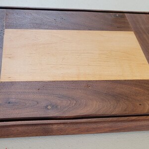 Walnut wood Cutting board, Housewarming, wedding Gift, Reversible board with juice groove, size 14"x11 3/4" x 1"