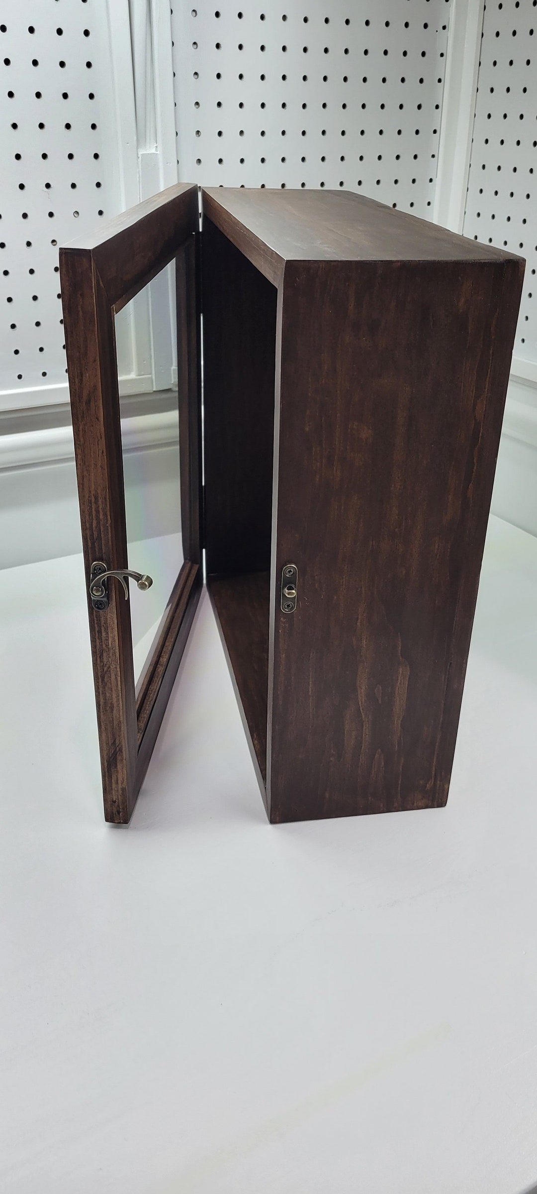 Deep Shadow Box With Frame, Large Square Display Case With Glass Lid