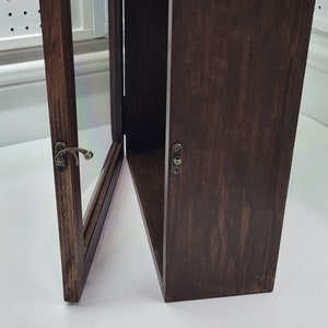 Deep Shadow box with frame, Large square Display case with glass lid, Wooden Shadow box frame, Black display box, Front loading shadow box