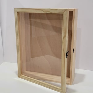 16"x20" Large Deep Shadow Box Display Case Frame, Unfinished, Painted ...