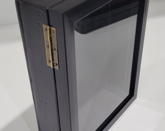 Custom Shadow box Display Box Deep Display box Wooden Display box, Black display box Keepsake shadow box