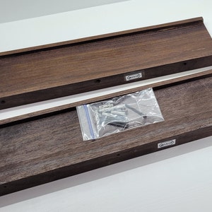 Walnut floating ledge, solid walnut wood ledge, SET of 2, Picture Shelf, Rustic Floating shelves, Display shelves, Wall mount, FREE SHIPPING