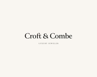 Modern and Elegant, Typographic Premade Logo for Luxury, Jewelry or Lifestyle Brands, Creatives, Boutique Brands and Entrepreneurs