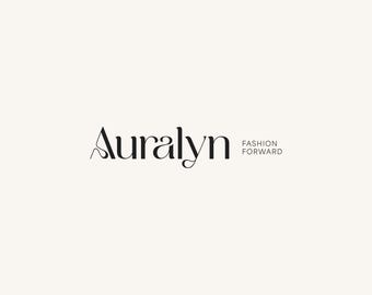 Elegant and Modern Typographic Premade Logo for Fashion or Luxury Brands, Female Founders and Boutique Brands