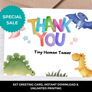 Carte de remerciement pour baby-sitter I Carte de remerciement pour nounou I Carte de remerciement pour garde d'enfants I Carte pour baby-sitter I Carte de baby-sitter I Carte de remerciement pour baby-sitter