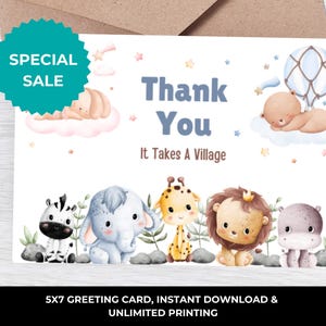 Carte de remerciement pour baby-sitter I Carte de remerciement pour nounou I Carte de remerciement pour garde d'enfants I Carte pour baby-sitter I Carte de baby-sitter I Carte de remerciement pour baby-sitter