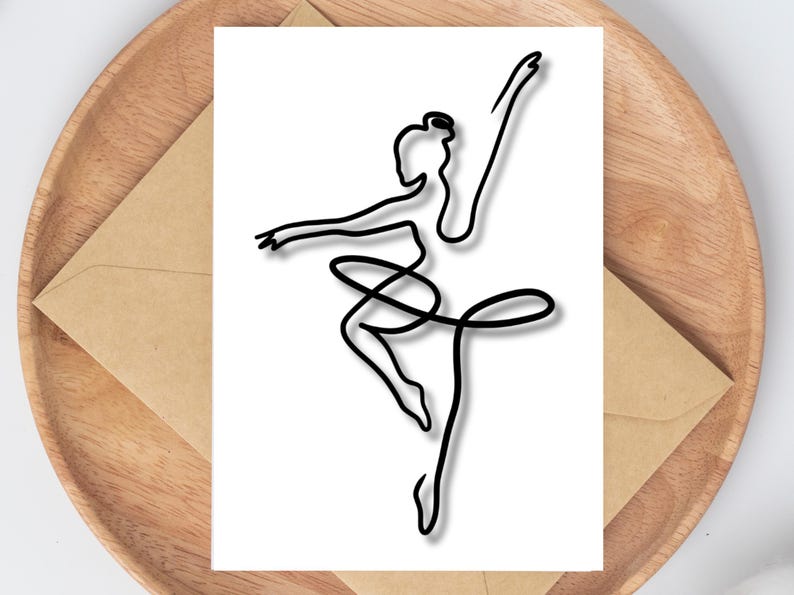 Ballet Dance Teacher Thank You Card I Dance Note Card I Dancer ...