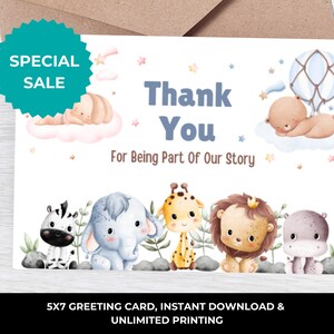Carte de remerciement pour baby-sitter I Carte de remerciement pour nounou I Carte de remerciement pour garde d'enfants I Carte pour baby-sitter I Carte de baby-sitter I Carte de remerciement pour baby-sitter