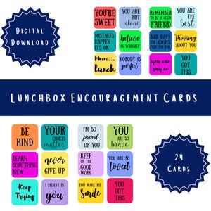 Süße Lunchbox Notizen I Komplimentkarten I Positive Notizen zum Mittagessen I Kinderlunchbox I Lobeskarten I Ermutigende Notizen I Kinderlunchbox Notizen