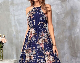 Sommer Frauen Maxi Kleid Floral Boho Sommerkleid für Frauen | Boho Sun für Frauen Boho Kleidung Kleid Geschenk für Frauen