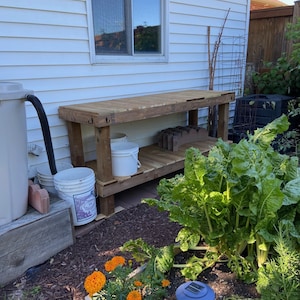 Potting Bench Wooden DIY Plans Digital Instant Download Garden Bench | Standard Design PDF | Imperial & Metric