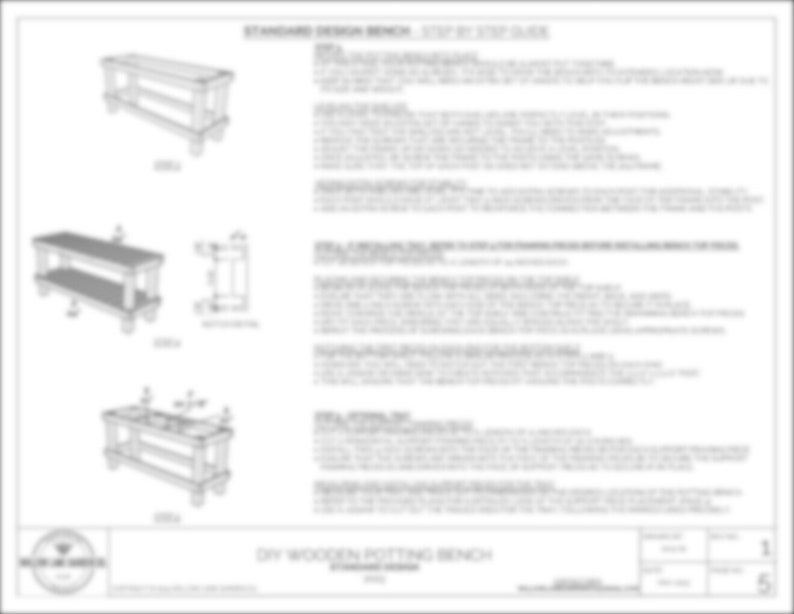 Potting Bench Wooden DIY Plans Digital Instant Download Garden Bench ...